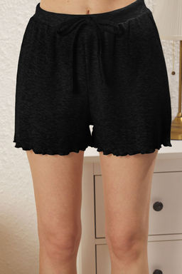 Trendyolmilla Gri Melanj Dugmeli Fitilli Sortlu Orme Pijama Tak?m? THMSS25PT00006  фото 10