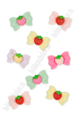 Кабошон "Бантик" 2,5*1,5 см (20 шт) SF-8059, ассорти №1