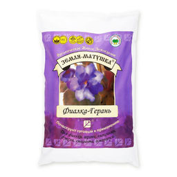 Почвогрунт "Земля-Матушка" фиалка-герань 3л "БашИнком"