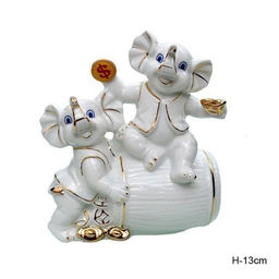 Статуэтка Слоны 13 см / W717 /уп 60/