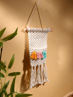 Кармашек текстильный, подвесной, 22×50 см, белый