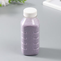 Песок цветной в бутылках "Сиреневый" 500 гр, МИКС