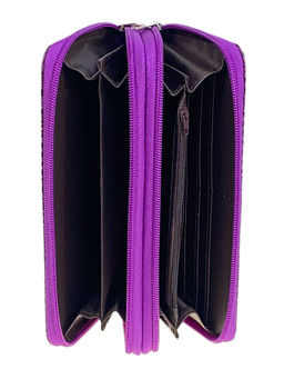 Женское портмоне из искусственной кожи, цвет фиолетовый - Greta фото 2