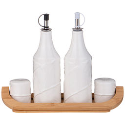 НАБОР ДЛЯ СПЕЦИЙ LEFARD NATIVE 4 ПР. НА ДЕР. ПОДСТАВКЕ 27,4*10,8*4,6 СМ