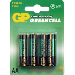 Набор батареек 4 шт GP GREENCELL солевые R6 AA (GP15G2CR4 ) 02769