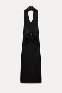 KNIT DRESS WITH OPEN BACK AND HEART APPLIQUE - Zara фото 7
