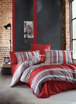 КПБ EFOR SATEN DOUBLE (PALOMAR V1) бордовый 160*220 семейный