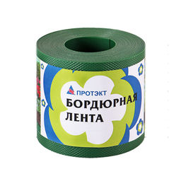 Лента бордюрная п/эт. 10смх6м, толщ.1мм (хаки)