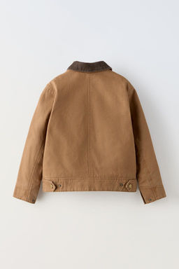 FADED JACKET WITH CORDUROY COLLAR - Zara фото 2
