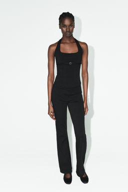 INTERLOCK FLARE TROUSERS - Zara фото 8