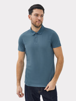 Поло Mark Formelle хлопок серый деним