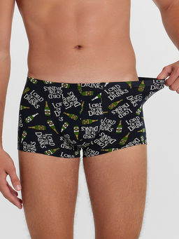 Цена за 2 штуки! Трусы мужские боксеры синие с принтом в виде шампанского - Mark formelle фото 2