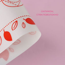 Коврик для выпечки армированный Доляна Макарун, силикон, 29.3?26 см, белый фото 3