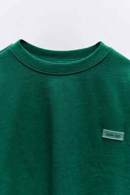 HEAVY JERSEY LABEL T-SHIRT - Zara фото 22