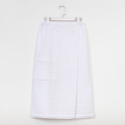 Парео вафельное банное Этель Boho 80*145 см. цв. белый, 100% хл, 290 г/м2  фото 8