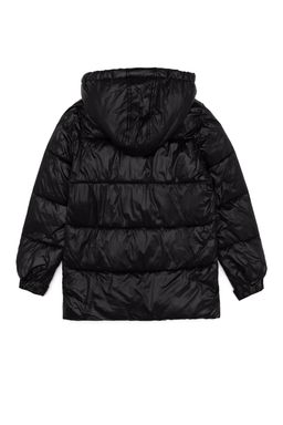 Черное пальто с капюшоном для мальчика - U.s. polo assn фото 2