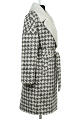 02-3165 Пальто женское утепленное (пояс) - El podio фото 18