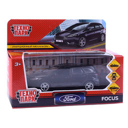 Машина металл Ford Focus Turnier 12 см. (откр. двер, баг, черный) инерц., в коробке