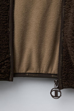 CHAMPION ® X ZARA FAUX SHEARLING FLEECE JACKET фото 7