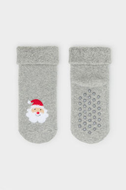 CROCKID СТОК! Носки. Цвет: св.серый меланж фото 3