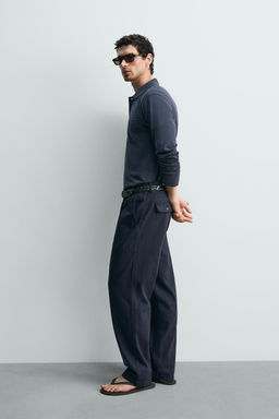 PANTAL?N STRAIGHT FIT LAVADO / Azul - Zara фото 4