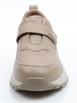 03-A238-6 BEIGE Кроссовки женские (натуральная кожа)