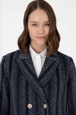 Женское темно-синее пальто Stash - U.s. polo assn фото 2