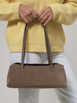 Замшевая сумка Raduy DBR 31127 таупе  фото 4