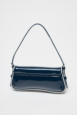 CONTRAST PATENT-EFFECT SHOULDER BAG - Zara фото 4