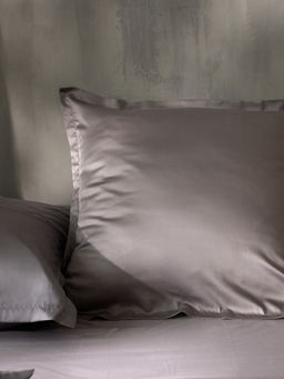 Наволочка SL Home Tencel, 70×70+3 см, тенсель, эвкалиптовое волокно 100%, серая