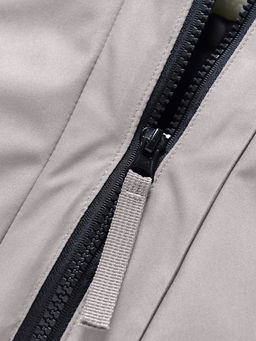 Парка зимняя подростковая для девочки с капюшоном и мехом бежевого цвета 9536B - Valianly фото 14