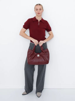 Сумка 2500Y wine red Polina&Eiterou