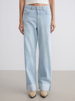 Straight Fit Kad?n Jean Pantolon