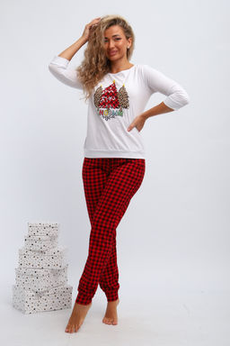 Пижама женская П162 Нарядные Ёлочки