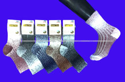 Цена за 10 пар. Термоноски женские медицинские из шерсти ламы арт. 7142