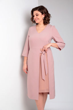 Платье Liona Style 896 персиковый фото 3