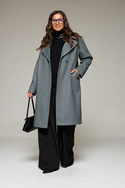 Пальто Beautiful Free 7024-Р графитовый