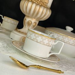 Чайный набор 12пр. 300 мл ЖОЗЕФИНА в под.уп.(х10)Костяной фарфор - Lenardi фото 3