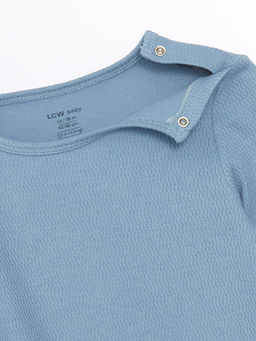 Bisiklet Yaka Erkek Bebek Penye Tulum