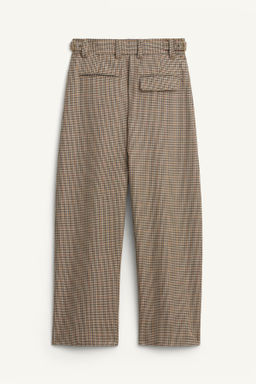 LIMITED EDITION CHECK WOOL SUIT TROUSERS - Zara фото 6