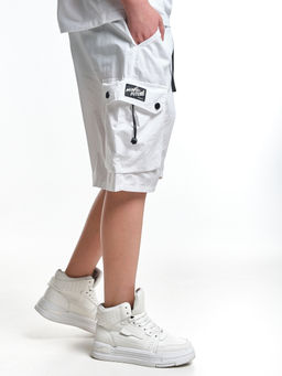 Шорты карго для мальчика 33-91203 белый - Mini maxi фото 6