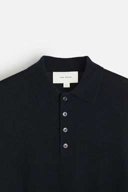 LIGHTWEIGHT WOOL AND CASHMERE KNIT POLO SHIRT - Zara фото 8