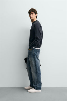 SUDADERA CREWNECK LAVADA / Gris antracita - Zara фото 4