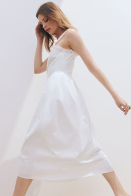 Vestido de algod?n con bordado ingl?s - H&m фото 2