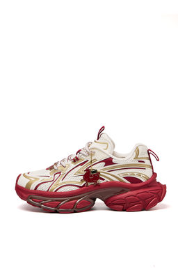 Кроссовки LifeStyle Бежевый/Золотистый Металлик/Красный