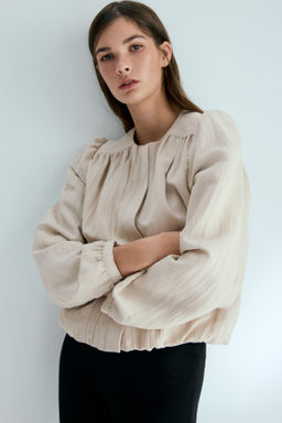 Chaqueta oversize de sarga - H&m фото 3