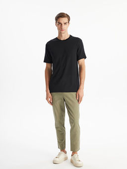 Bisiklet Yaka K?sa Kollu Erkek Dokulu Ti??rt