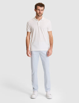 Beyaz Slim Fit Polo Yaka Ti__rt