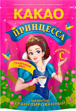 Вокруг света. Принцесса. Какао 150 гр. мягкая упаковка РОССИЯ