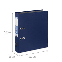 Expert Complete Регистратор PVC, мет.уг. 50 мм 10 шт. Premier A4 арочный механ. лён синий EC1022125